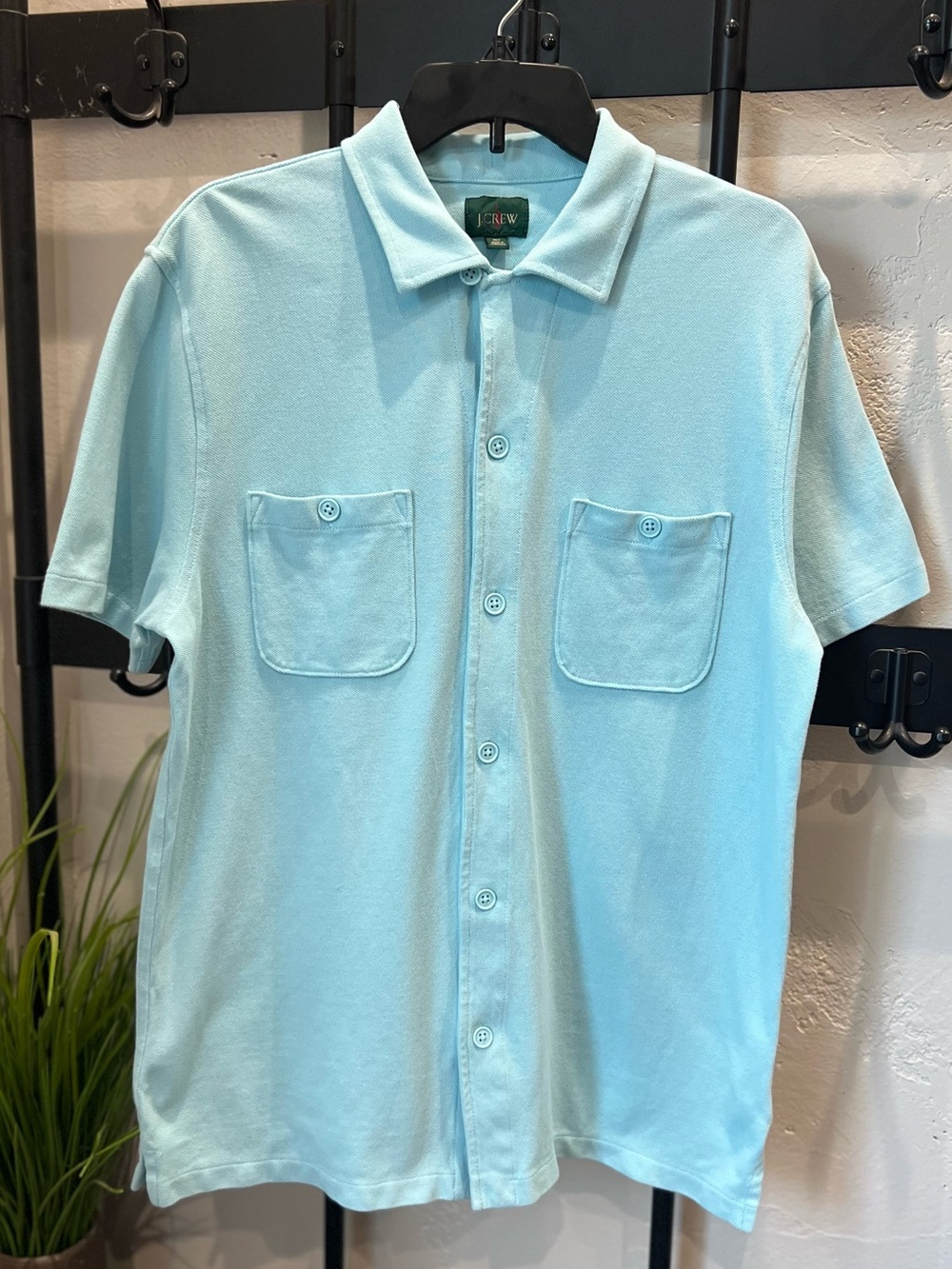 J.Crew Oarsman Polo Shirt Light Blue Size Medium Tall - Picture 5 of 16